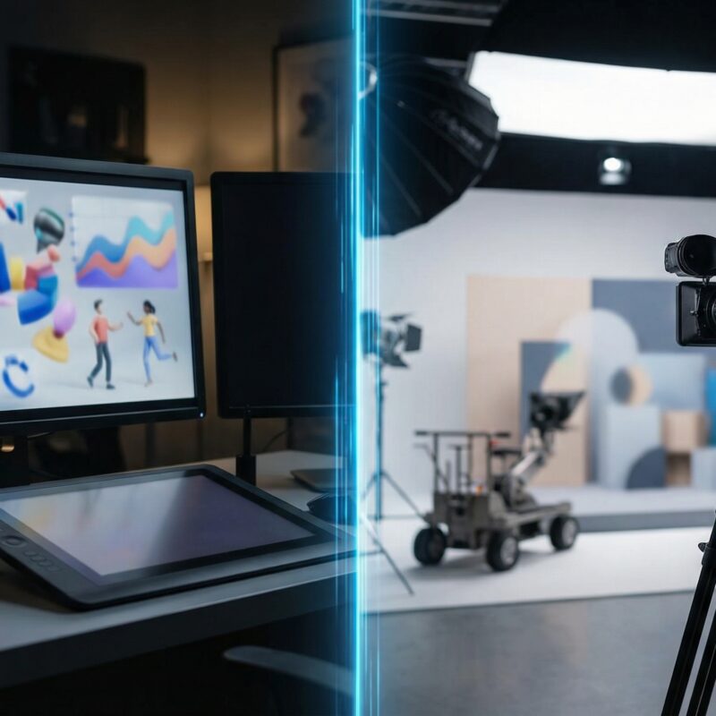 animated and live-action videos